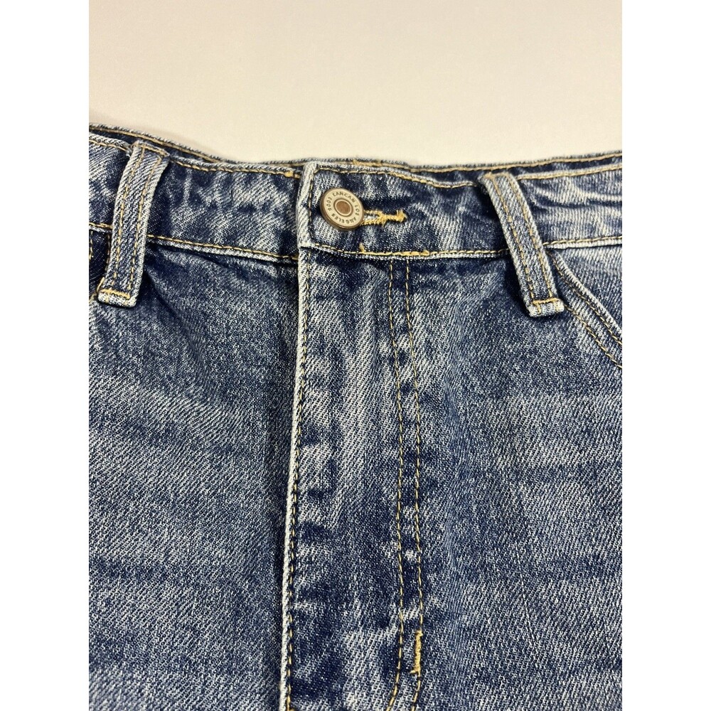 KanCan Distressed High Waisted Denim Shorts Medium Blue Wash Size 29 - Picture 6 of 13